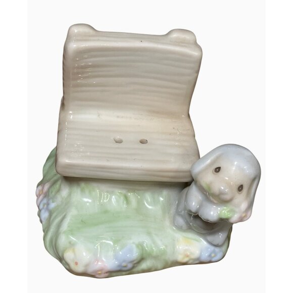 Precious Moments Seasoned with a Smile Salt and Pepper Shaker Set Porcelain 1997 - Picture 7 of 11